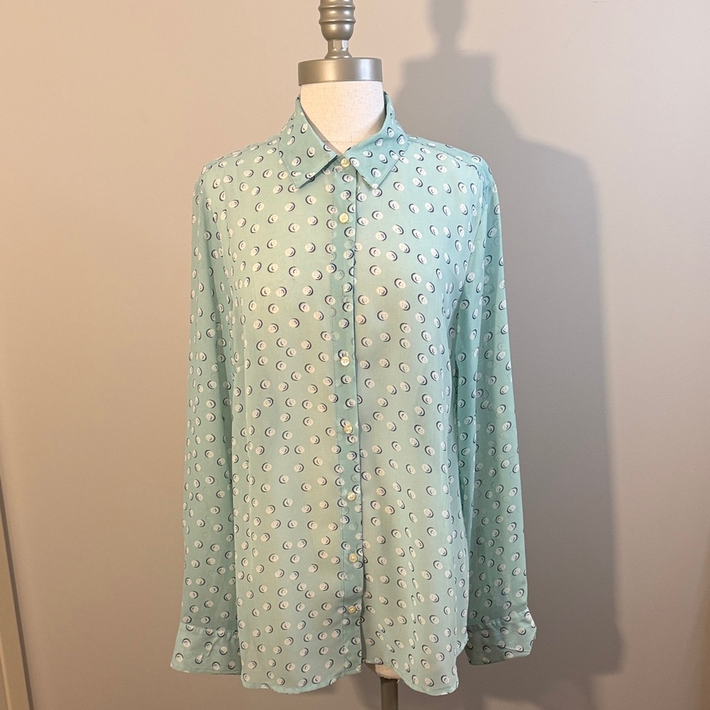 G.H. Bass & Co. Light Green Patterned button down  Shirt